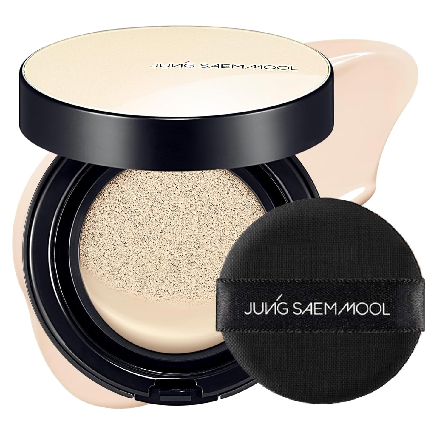 JUNG SAEM MOOL Essential Skin Nuder Cushion 13N Fair 0.49 Fl Oz, No Refill, Natural Radiant Finish Cushion Foundation with Buildable Coverage, Lightweight Texture, Korean Foundation Makeup