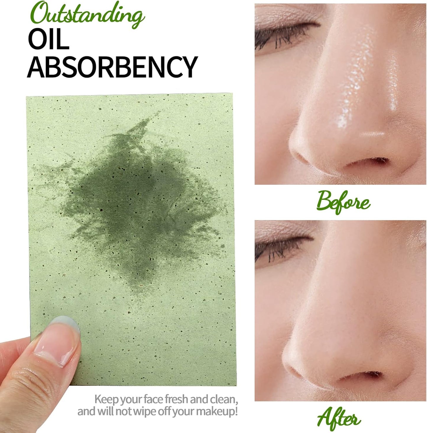 FANDAMEI Oil Blotting Sheets For Face, Oil Blotting Papers For Face, Blotting Paper for Oily Skin, Oil Control Film, Oil Absorbing Sheets For Face, Oil Absorbing Tissues, 200 Counts