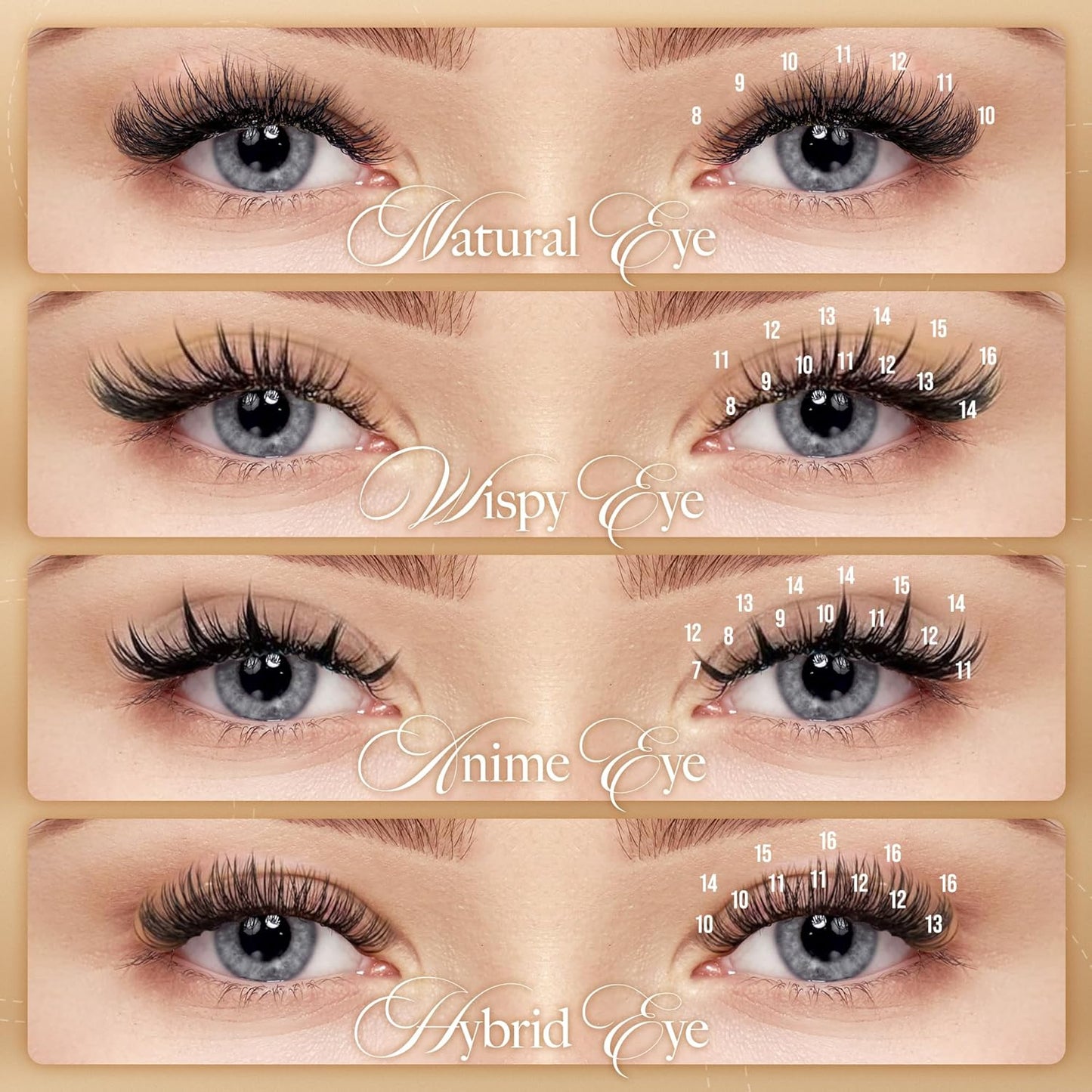 LASHVIEW 0.07 Thickness D Curl 8-15mm Mixed Tray Eyelash Extensions Individual Lash Extensions Semi-permanent Pure Korean Silk lashes Soft Application for Professional Salon Use