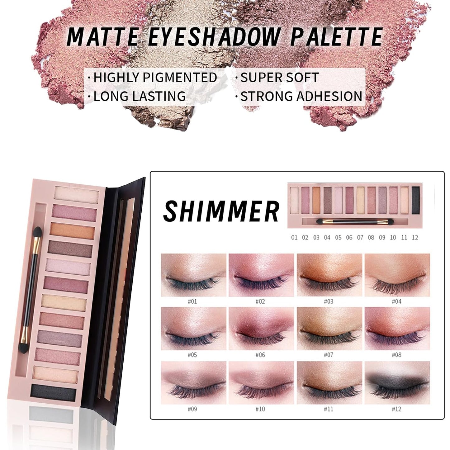 Makeup Set Kit for Women Full Kit, Makeup Present for Girl Women Teen, Matte Eyeshadow CC Cream Foundation Face Primer Brush Set Sponges, Lip Glosses Counter Stick Eyeliner