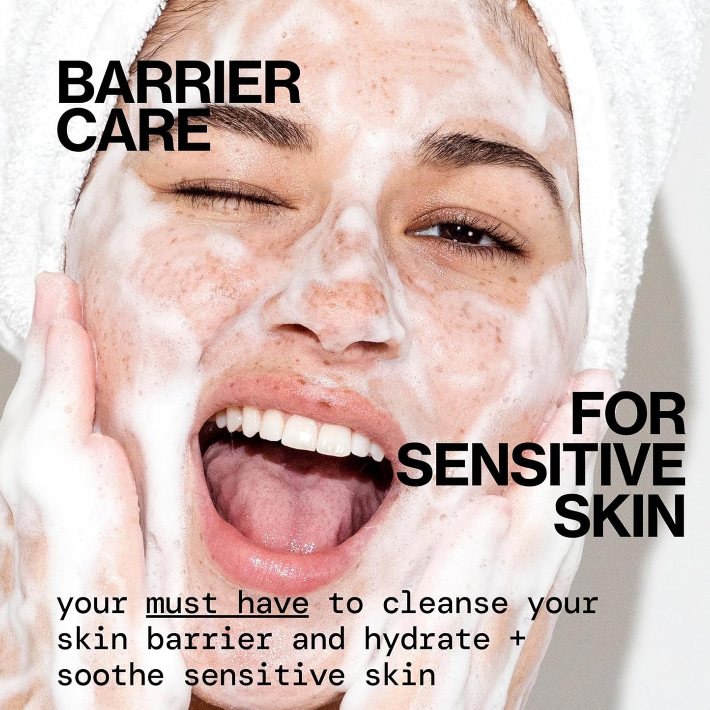 Pacifica Face Wash for Sensitive Skin Facial Cleanser Vegan Ceramide Barrier Repair Extra Gentle for Daily Fragrance Free for Sensitive Skin, Clean Beauty, Vegan & Cruelty-Free Dermatologist Tested