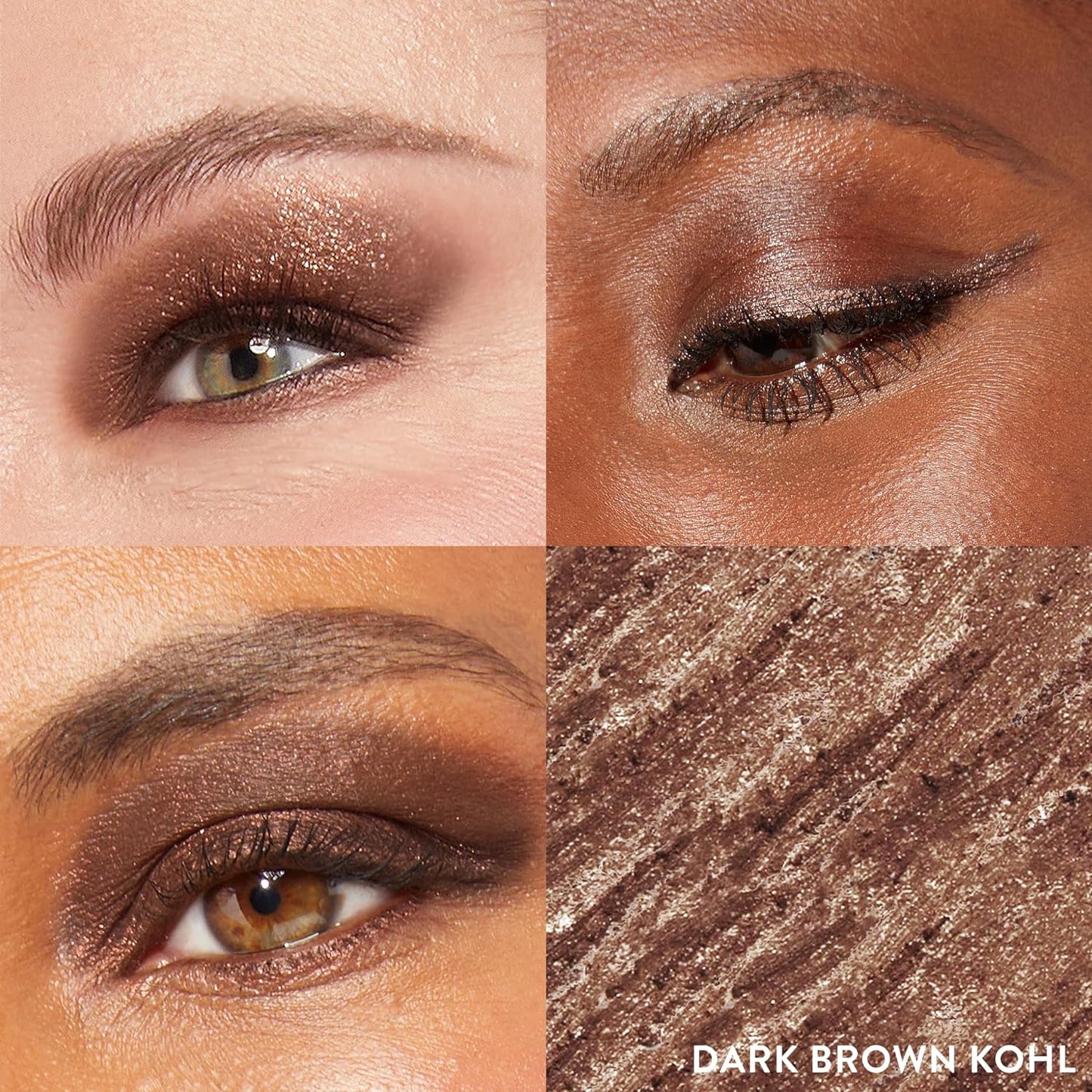 LAURA GELLER NEW YORK Kajal Longwear Kohl Eyeliner Pencil Duo - Dark Brown & Smoky Amethyst - Caffeine and Vitamin E - Smooth & Blendable Liner - Built-In Sharpener