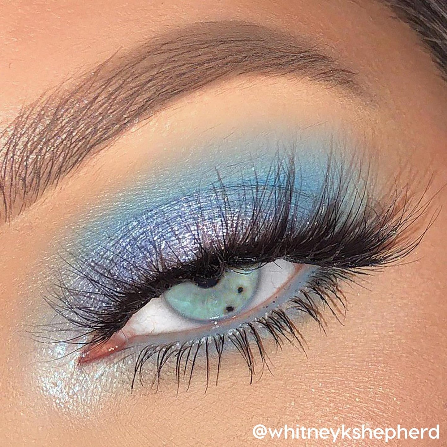 ColourPop Blue Moon Eyeshadow Palette - Monochromatic Blue Shadow Palette with Matte, Metallic and Duochrome Finishes - High-Pigment Eye Makeup with a Long-Wearing Formula (0.3 oz)
