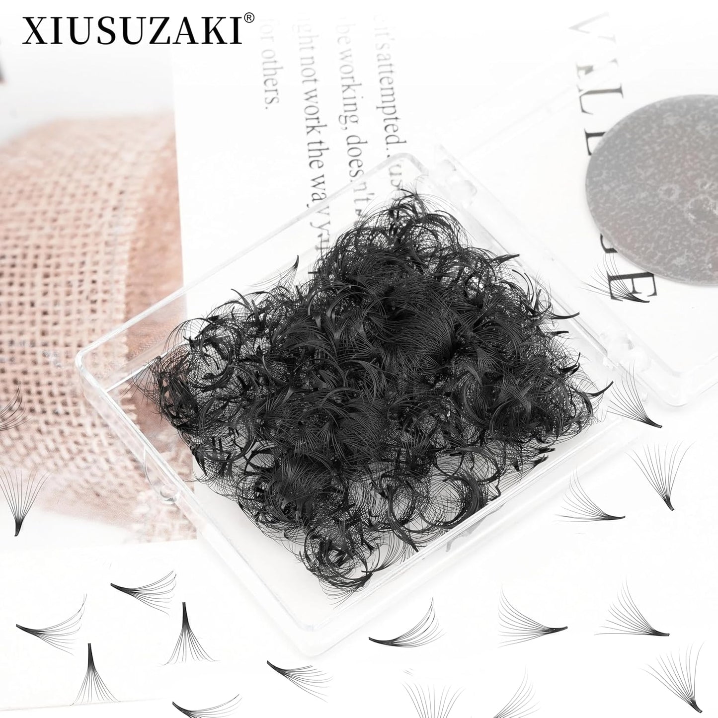 Premade Eyelash Extensions - 600 Fans, 10D, 0.07 Thick, D Curl, 8mm Fluffy Soft, Handmade loose fans