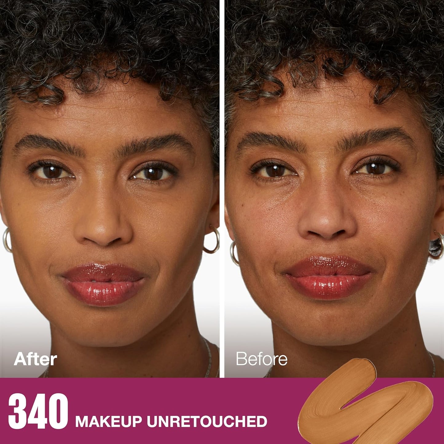 Maybelline Instant Age Rewind Eraser Foundation with SPF 20 and Moisturizing ProVitamin B5, 340, 1 Count