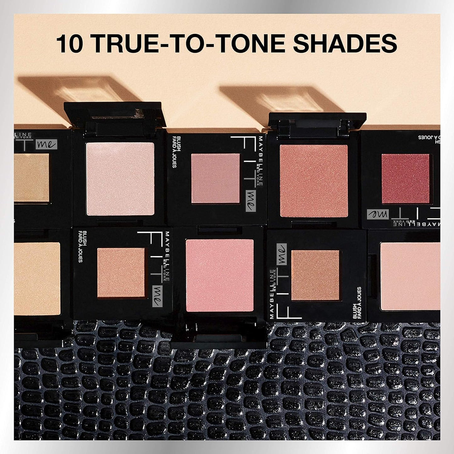 Maybelline Fit Me Blush, Lightweight, Smooth, Blendable, Long-lasting All-Day Face Enhancing Makeup Color, Buff, 1 Count (Pack of 4)