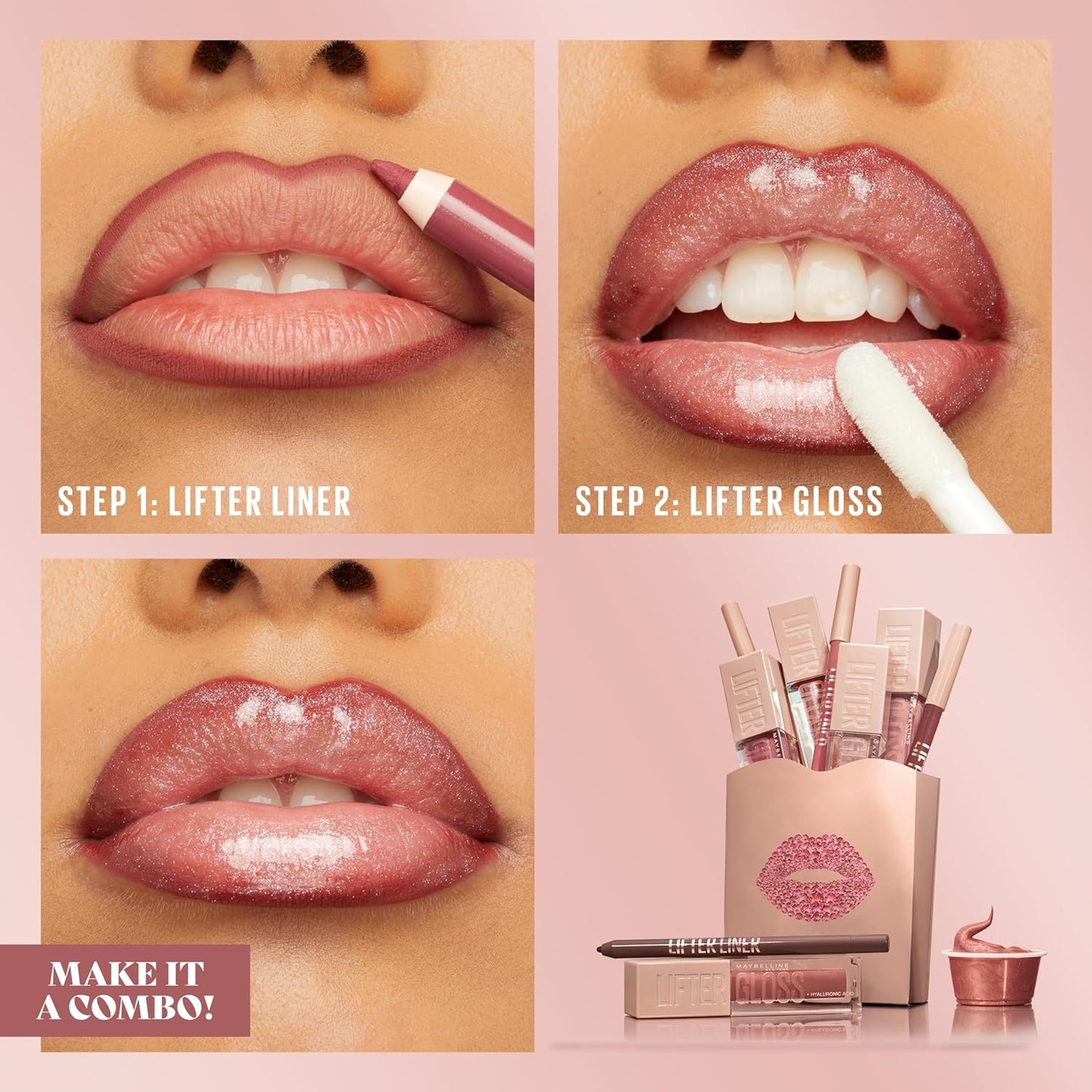 Maybelline Lifter Liner Lip Liner Pencil with Hyaluronic Acid, Fine Line, 1 Count